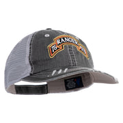 U.S. Army 75th Ranger Special Troops Battalion Embroidered Low Profile Special Cotton Mesh Cap - Black OSFM
