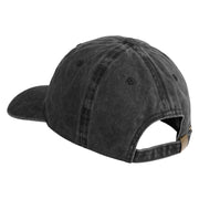 NPC Meme Face Embroidered Unstructured Pigment Dyed Cotton Cap - Black OSFM