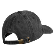 NPC Meme Face Embroidered Unstructured Pigment Dyed Cotton Cap - Black OSFM