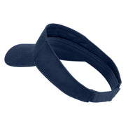 Dragon’s Eye Icon Embroidered Cotton Twill Sun Visor - Navy OSFM
