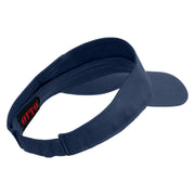 Dragon’s Eye Icon Embroidered Cotton Twill Sun Visor - Navy OSFM