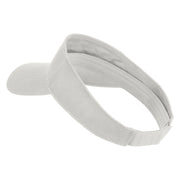 Dragon’s Eye Icon Embroidered Cotton Twill Sun Visor - White OSFM