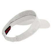Dragon’s Eye Icon Embroidered Cotton Twill Sun Visor - White OSFM