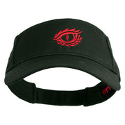 Dragon’s Eye Icon Embroidered Cotton Twill Sun Visor - Dark Green OSFM