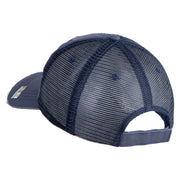 U.S. Army 1st Ranger Battalion Embroidered Low Profile Special Cotton Mesh Cap - Navy OSFM
