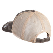 U.S. Army 2nd Ranger Battalion Embroidered Low Profile Special Cotton Mesh Cap - Brown-Khaki OSFM