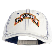 U.S. Army 3rd Ranger Battalion Embroidered Low Profile Special Cotton Mesh Cap - Putty OSFM