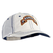 U.S. Army 3rd Ranger Battalion Embroidered Low Profile Special Cotton Mesh Cap - Putty OSFM