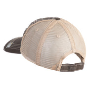 U.S. Army 3rd Ranger Battalion Embroidered Low Profile Special Cotton Mesh Cap - Brown-Khaki OSFM
