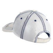 U.S. Army Paratrooper and Ranger Badge Embroidered Low Profile Special Cotton Mesh Cap - Putty OSFM