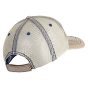 U.S. Army Air Assualt Badge Embroidered Low Profile Special Cotton Mesh Cap - Khaki OSFM