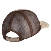 U.S. Army Air Assualt Badge Embroidered Low Profile Special Cotton Mesh Cap - Khaki-Brown OSFM