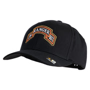 U.S. Army 75th Ranger Regiment Embroidered Retro Cotton Blend Snapback Cap - Black OSFM