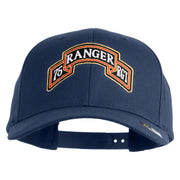 U.S. Army 75th Ranger Regiment Embroidered Retro Cotton Blend Snapback Cap - Navy OSFM