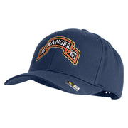 U.S. Army 75th Ranger Regiment Embroidered Retro Cotton Blend Snapback Cap - Navy OSFM