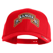 U.S. Army 75th Ranger Regiment Embroidered Retro Cotton Blend Snapback Cap - Red OSFM