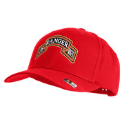 U.S. Army 75th Ranger Regiment Embroidered Retro Cotton Blend Snapback Cap - Red OSFM