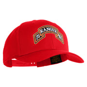 U.S. Army 75th Ranger Regiment Embroidered Retro Cotton Blend Snapback Cap - Red OSFM