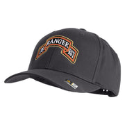 U.S. Army 75th Ranger Regiment Embroidered Retro Cotton Blend Snapback Cap - Charcoal OSFM