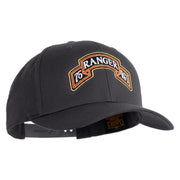 U.S. Army 75th Ranger Regiment Embroidered Retro Cotton Blend Snapback Cap - Charcoal OSFM
