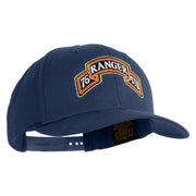 U.S. Army 75th Ranger Special Troops Battalion Embroidered Retro Cotton Blend Snapback Cap - Navy OSFM