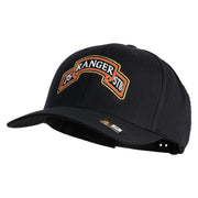 U.S. Army 75th Ranger Special Troops Battalion Embroidered Retro Cotton Blend Snapback Cap - Black OSFM