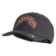 U.S. Army 75th Ranger Special Troops Battalion Embroidered Retro Cotton Blend Snapback Cap - Charcoal OSFM