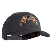 U.S. Army 75th Ranger Special Troops Battalion Embroidered Retro Cotton Blend Snapback Cap - Charcoal OSFM
