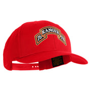 U.S. Army 75th Ranger Special Troops Battalion Embroidered Retro Cotton Blend Snapback Cap - Red OSFM