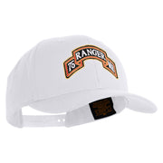 U.S. Army 75th Ranger Military Intelligence Battalion Embroidered Retro Cotton Blend Snapback Cap - White OSFM