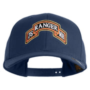 U.S. Army 75th Ranger Military Intelligence Battalion Embroidered Retro Cotton Blend Snapback Cap - Navy OSFM