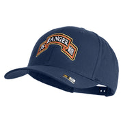 U.S. Army 75th Ranger Military Intelligence Battalion Embroidered Retro Cotton Blend Snapback Cap - Navy OSFM