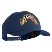 U.S. Army 75th Ranger Military Intelligence Battalion Embroidered Retro Cotton Blend Snapback Cap - Navy OSFM