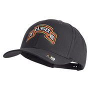 U.S. Army 75th Ranger Military Intelligence Battalion Embroidered Retro Cotton Blend Snapback Cap - Charcoal OSFM