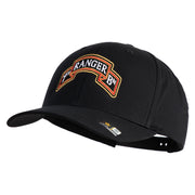 U.S. Army 1st Ranger Battalion Embroidered Retro Cotton Blend Snapback Cap - Black OSFM