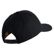 U.S. Army 1st Ranger Battalion Embroidered Retro Cotton Blend Snapback Cap - Black OSFM