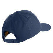 U.S. Army 1st Ranger Battalion Embroidered Retro Cotton Blend Snapback Cap - Navy OSFM