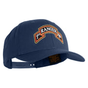 U.S. Army 1st Ranger Battalion Embroidered Retro Cotton Blend Snapback Cap - Navy OSFM