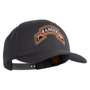 U.S. Army 1st Ranger Battalion Embroidered Retro Cotton Blend Snapback Cap - Charcoal OSFM
