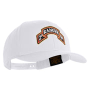 U.S. Army 2nd Ranger Battalion Embroidered Retro Cotton Blend Snapback Cap - White OSFM