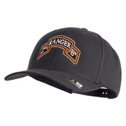 U.S. Army 2nd Ranger Battalion Embroidered Retro Cotton Blend Snapback Cap - Charcoal OSFM