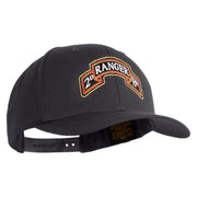 U.S. Army 2nd Ranger Battalion Embroidered Retro Cotton Blend Snapback Cap - Charcoal OSFM