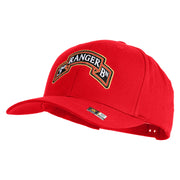 U.S. Army 3rd Ranger Battalion Embroidered Retro Cotton Blend Snapback Cap - Red OSFM