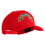 U.S. Army 3rd Ranger Battalion Embroidered Retro Cotton Blend Snapback Cap - Red OSFM