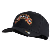 U.S. Army 3rd Ranger Battalion Embroidered Retro Cotton Blend Snapback Cap - Black OSFM