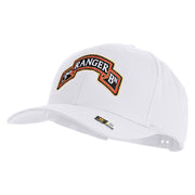 U.S. Army 3rd Ranger Battalion Embroidered Retro Cotton Blend Snapback Cap - White OSFM