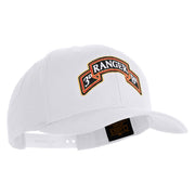 U.S. Army 3rd Ranger Battalion Embroidered Retro Cotton Blend Snapback Cap - White OSFM