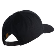 U.S. Army Paratrooper and Ranger Badge Embroidered Retro Cotton Blend Snapback Cap - Black OSFM