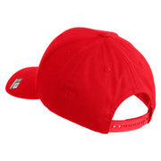 U.S. Army Paratrooper and Ranger Badge Embroidered Retro Cotton Blend Snapback Cap - Red OSFM