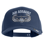 U.S. Army Air Assault Badge Embroidered Retro Cotton Blend Snapback Cap - Navy OSFM